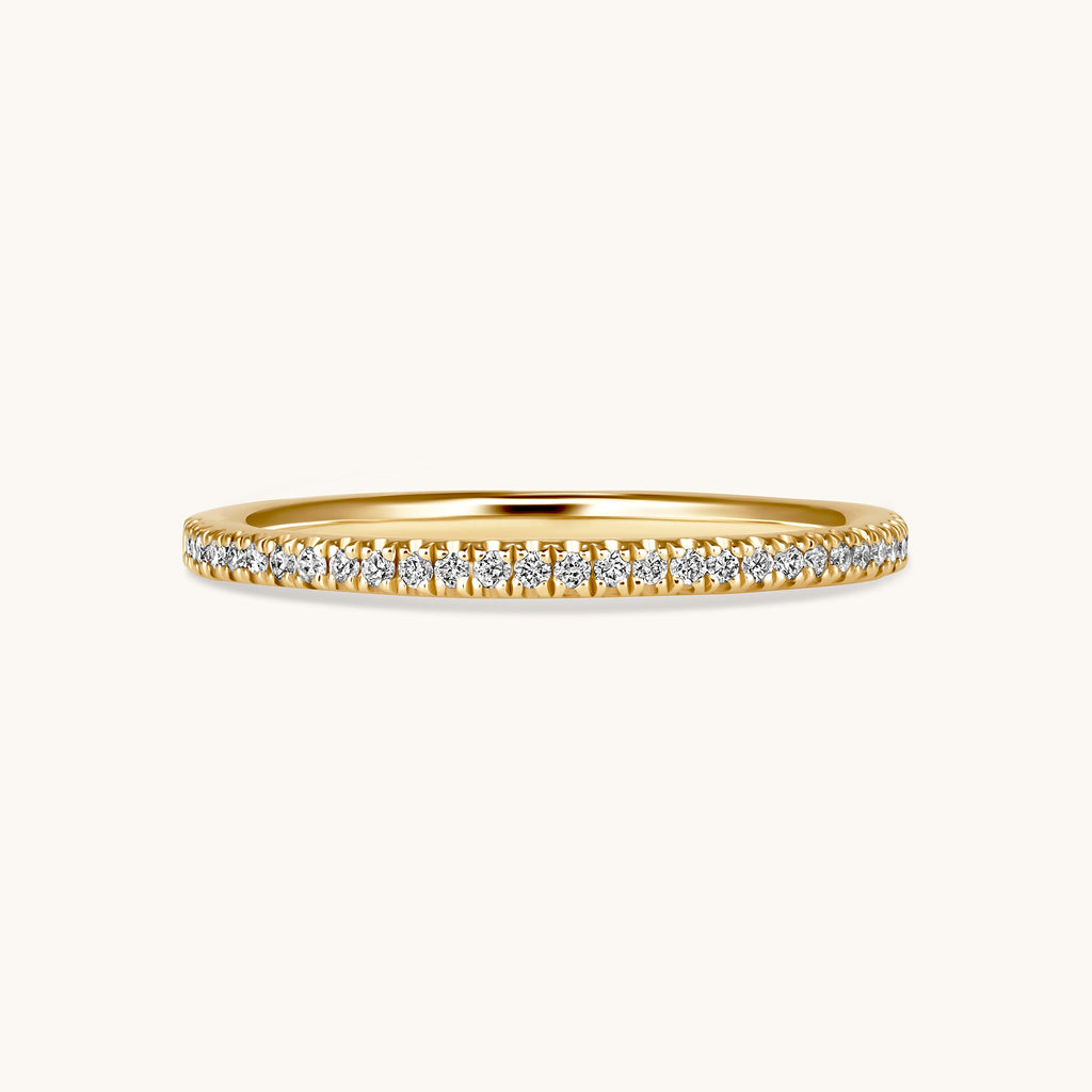 Petite Halfway Diamond Band - Happy Jewelers Fine Jewelry Lifetime Warranty