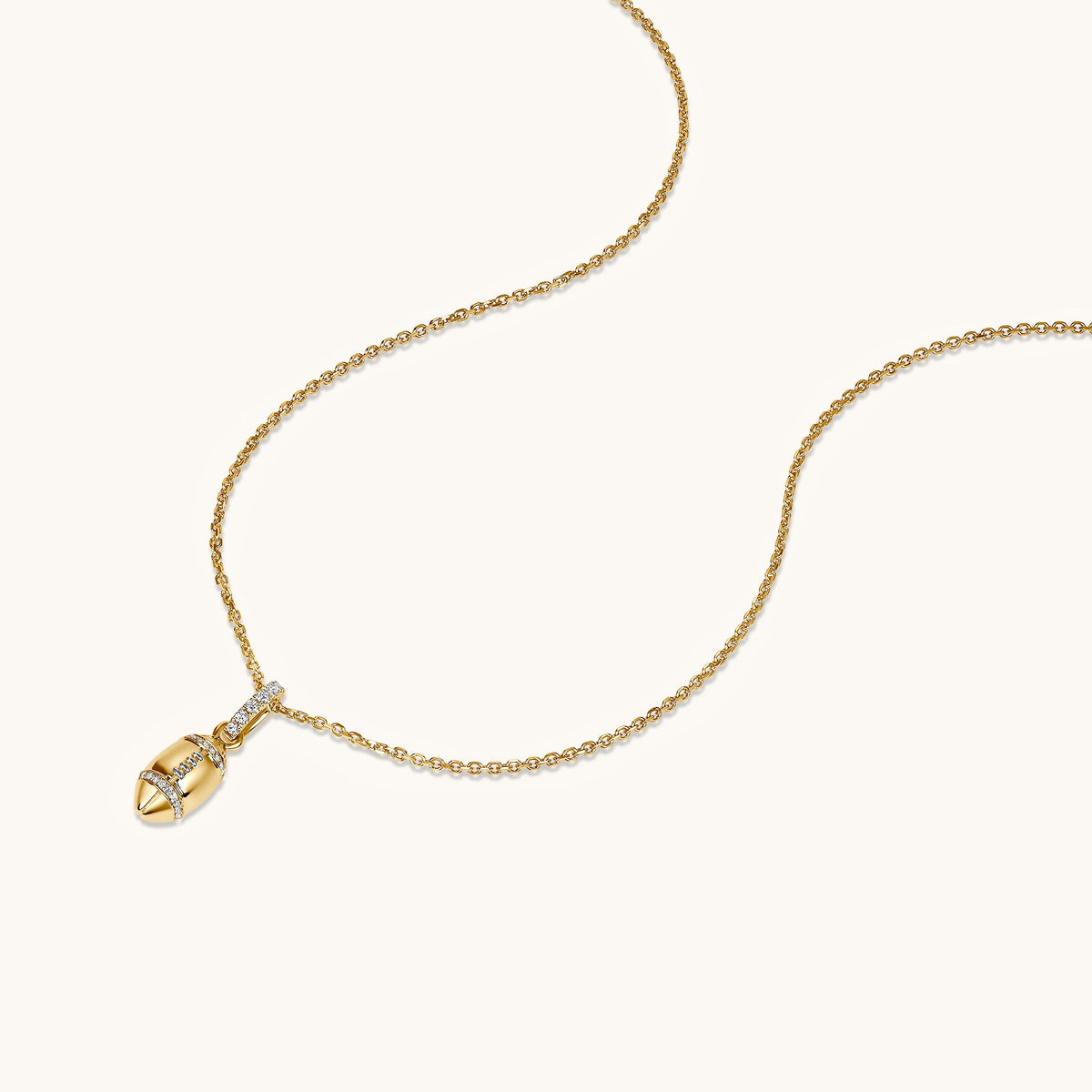 Diamond Football Pendant