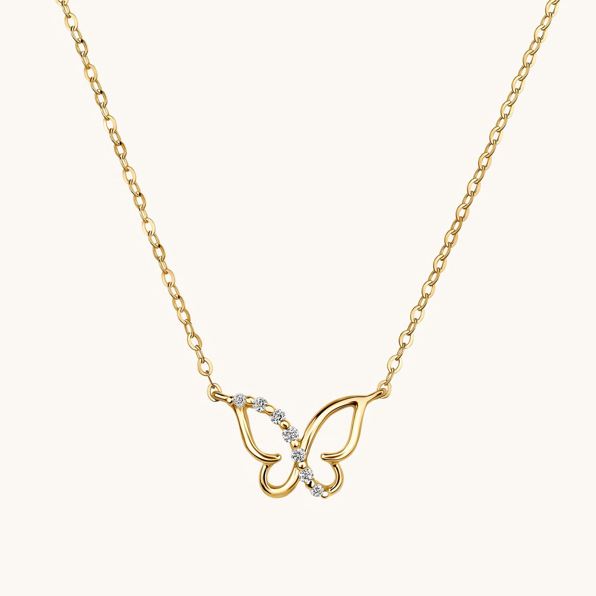 Dainty Diamond Butterfly Necklace - Happy Jewelers Fine Jewelry Lifetime Warranty