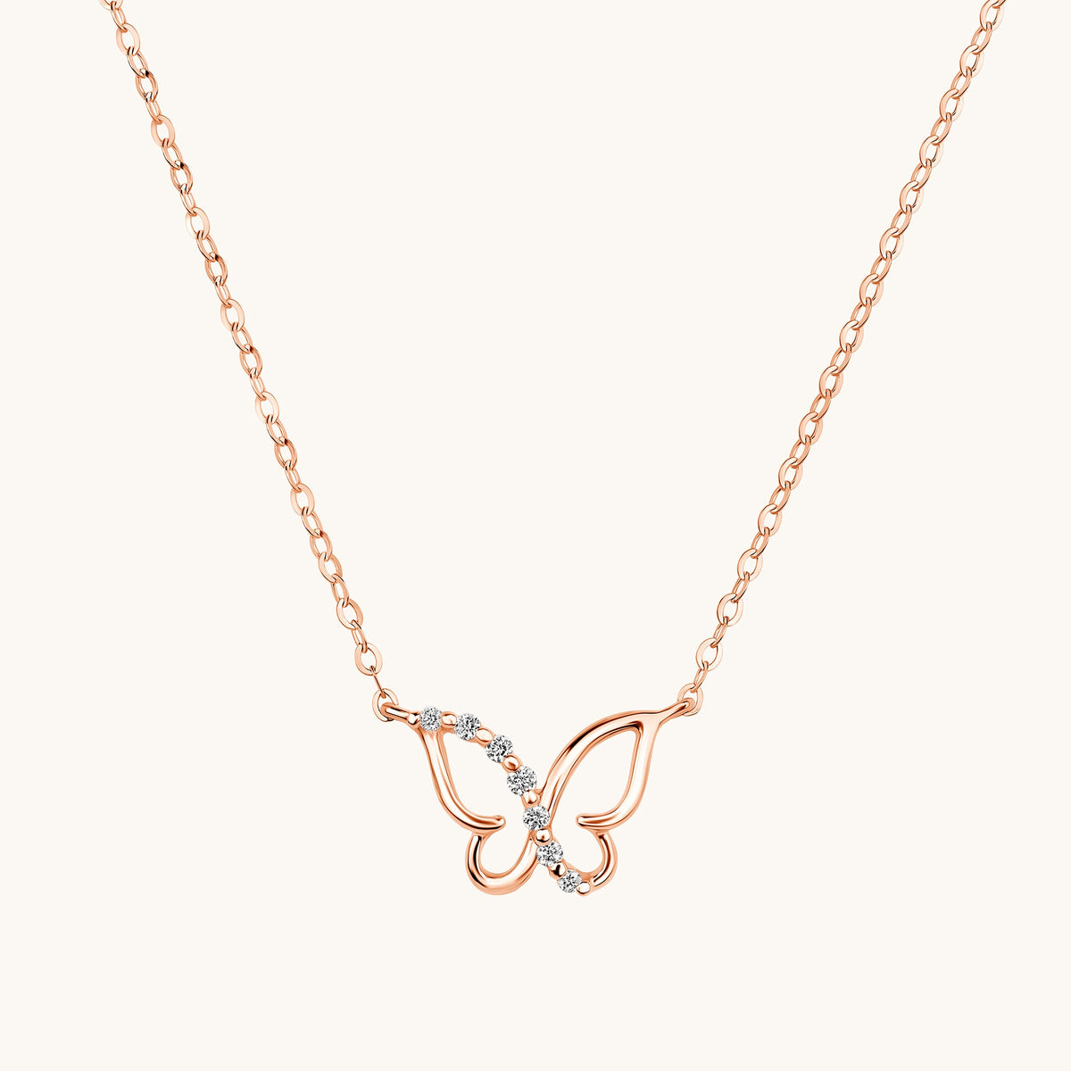 Dainty Diamond Butterfly Necklace - Happy Jewelers Fine Jewelry Lifetime Warranty