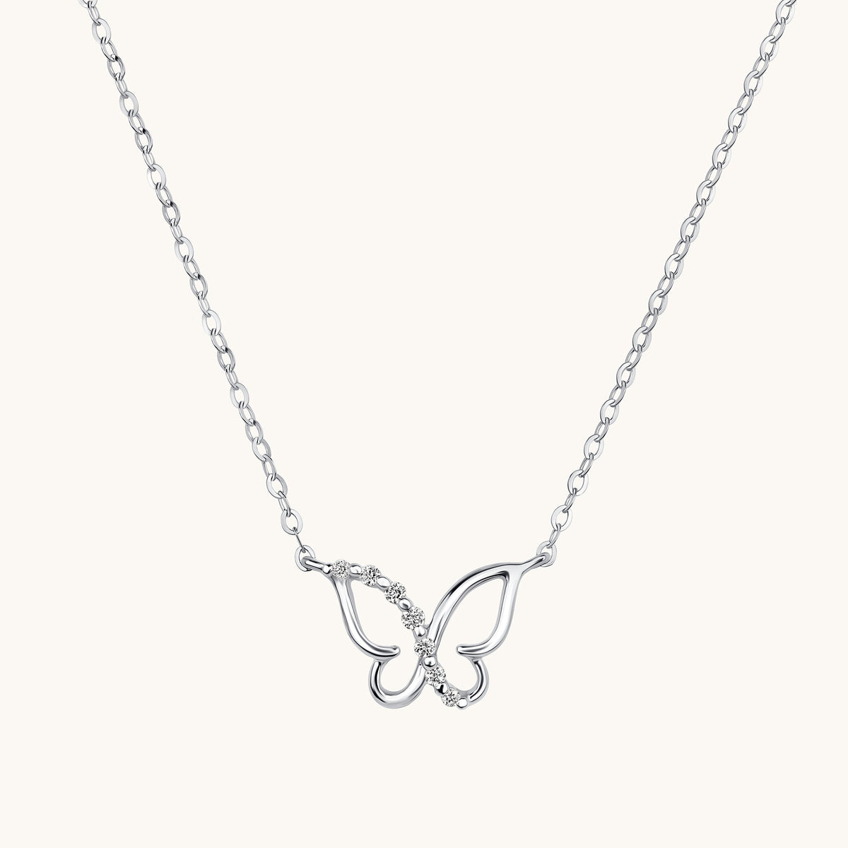 Dainty Diamond Butterfly Necklace - Happy Jewelers Fine Jewelry Lifetime Warranty