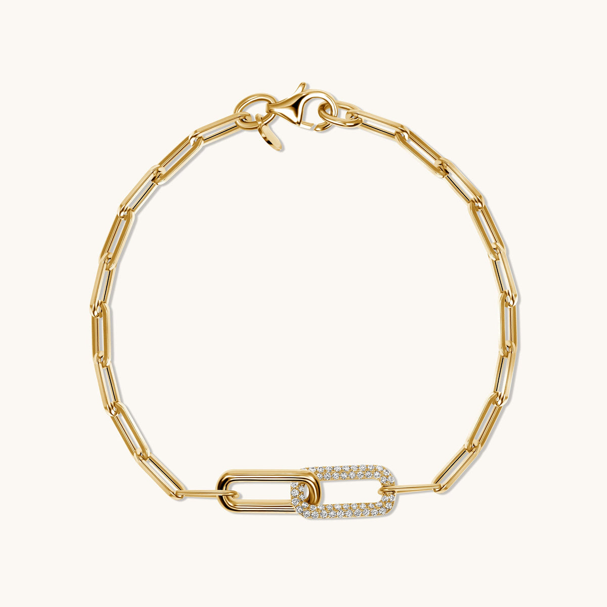 Solo Diamond Link Bracelet