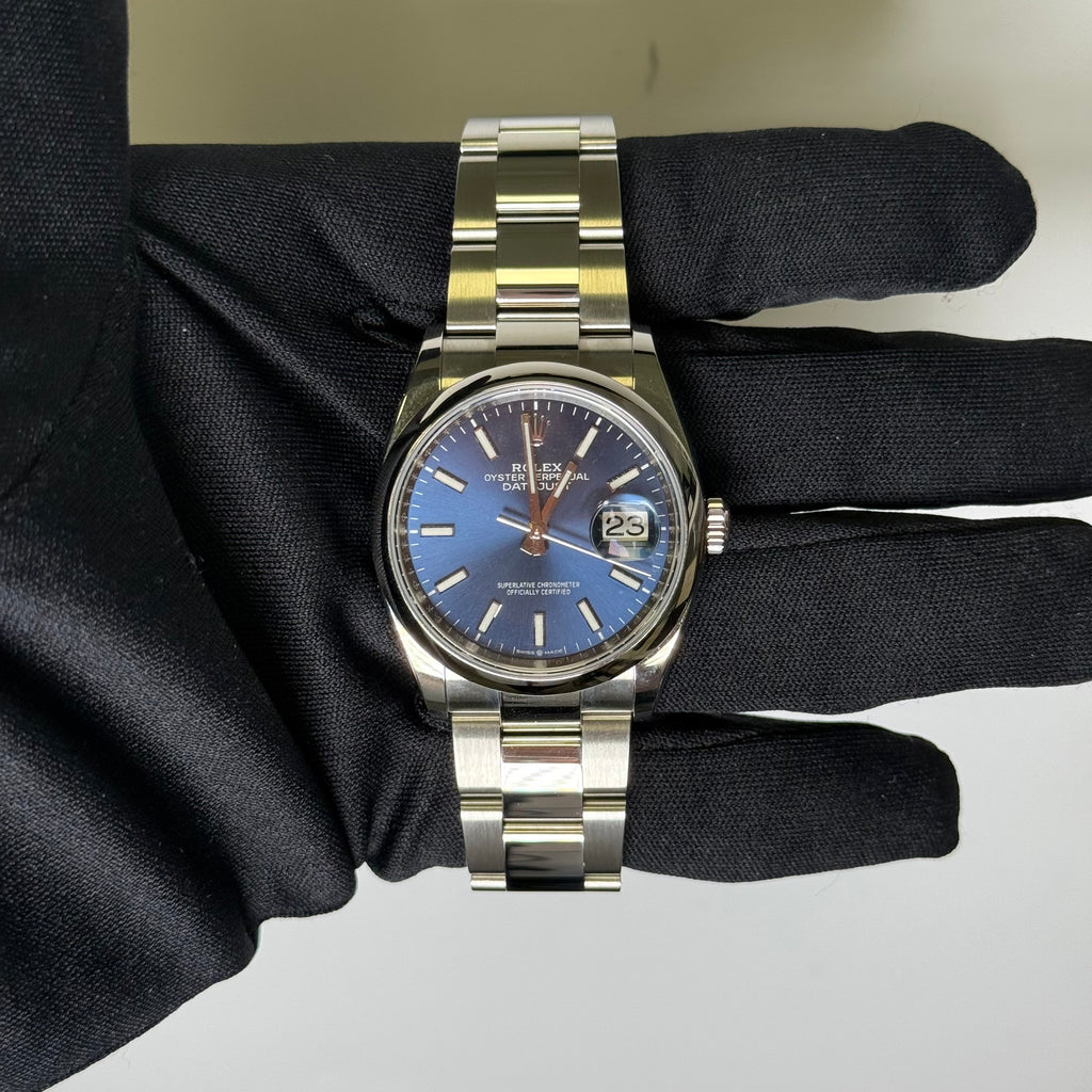Rolex Datejust 36mm Blue Dial Watch Ref# 126200