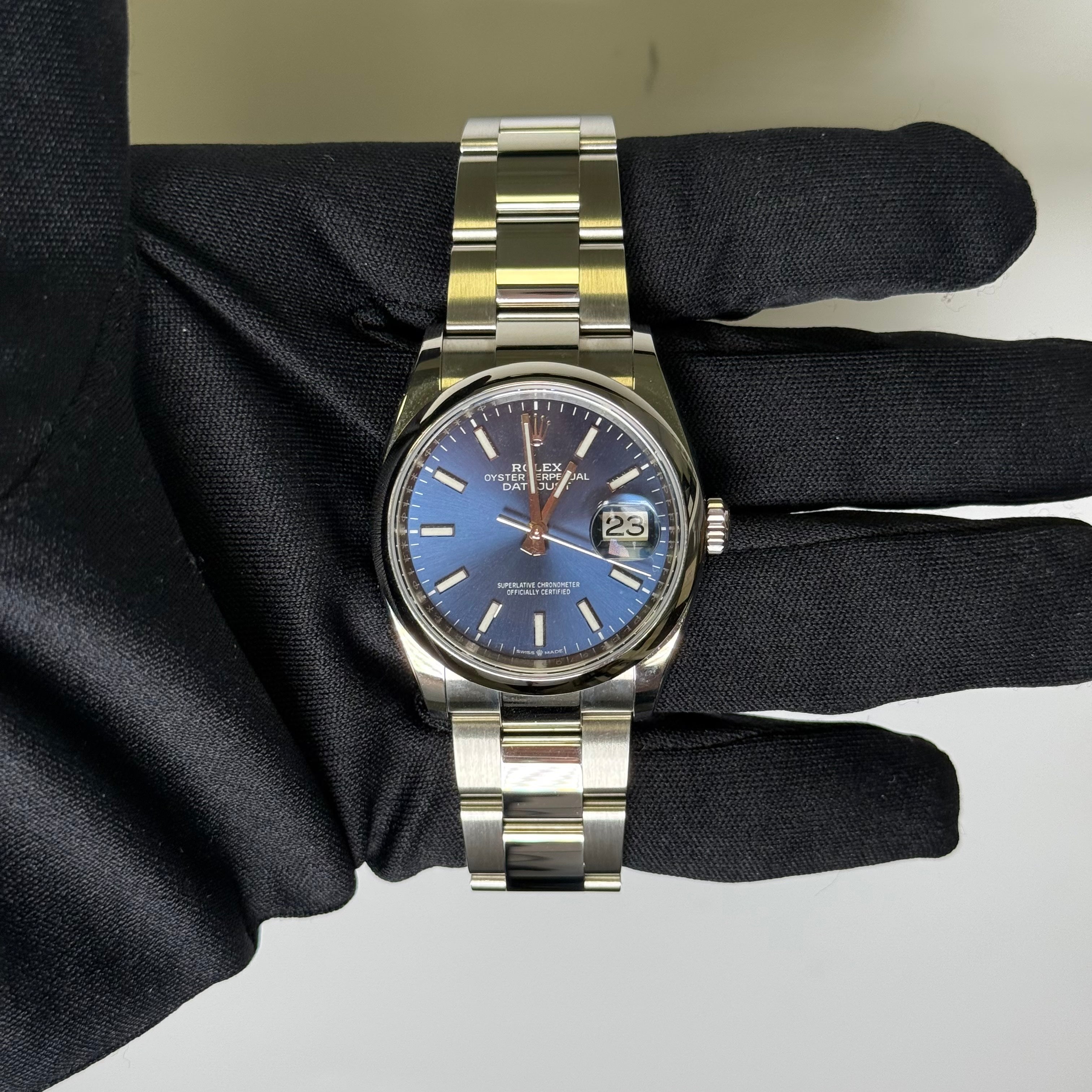 Rolex Datejust 36mm Blue Dial Watch Ref# 126200