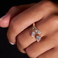 Pear Trio Ring