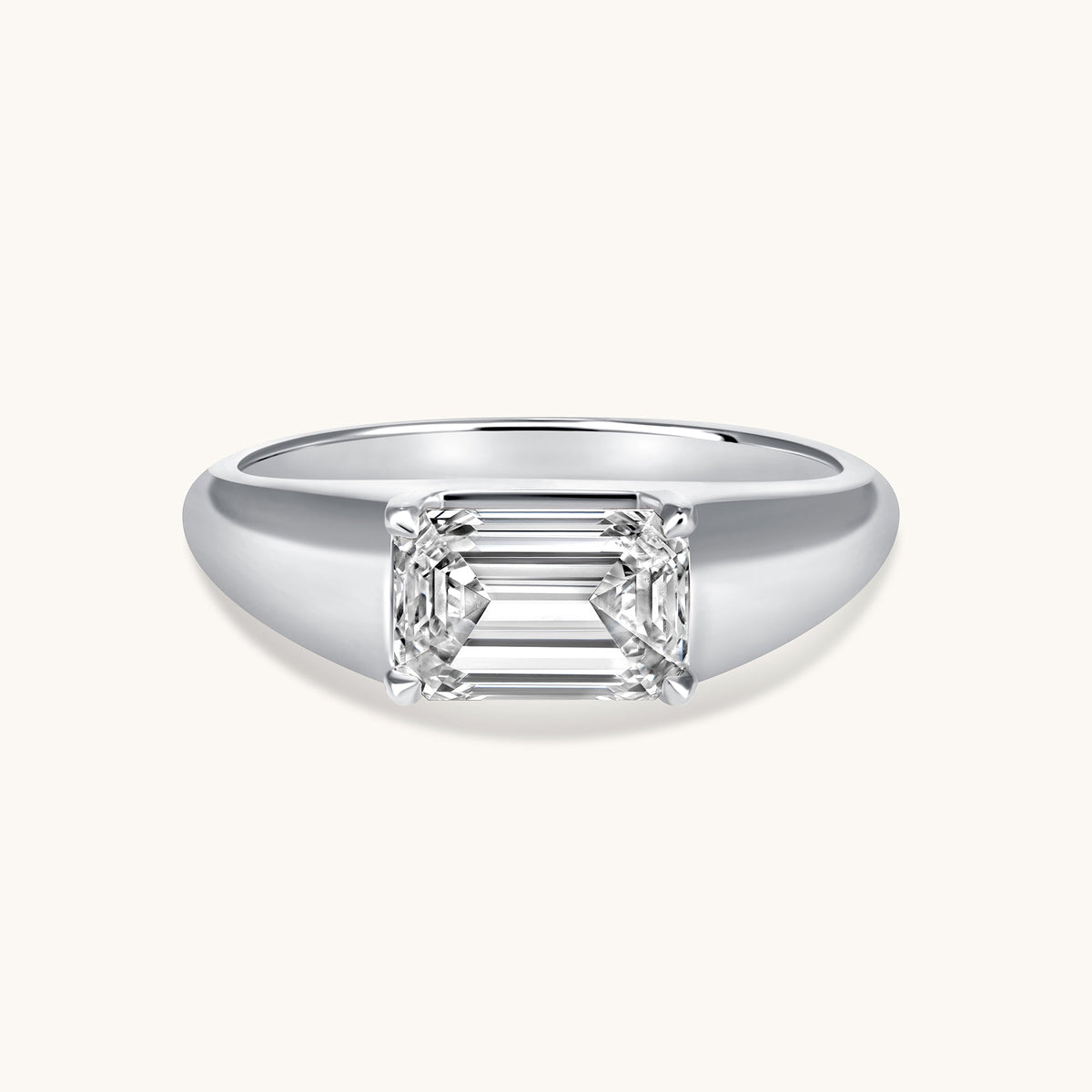 Emerald Lab Diamond Pinky Ring - Happy Jewelers Fine Jewelry Lifetime Warranty