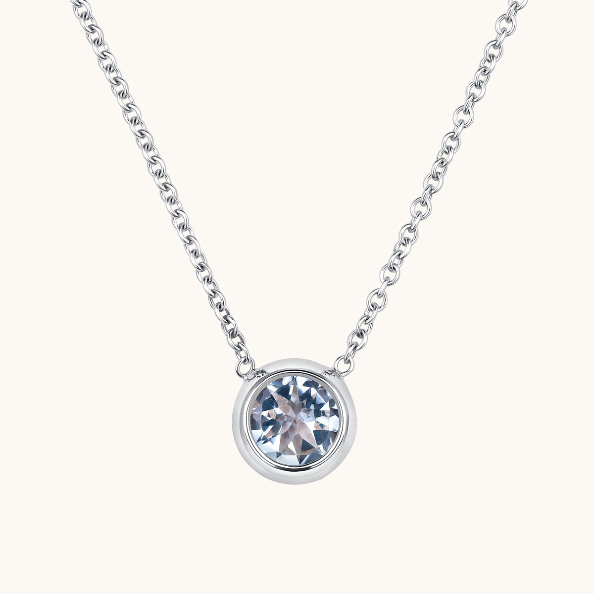 Bezel Set Solitaire Birthstone Pendant - Happy Jewelers Fine Jewelry Lifetime Warranty