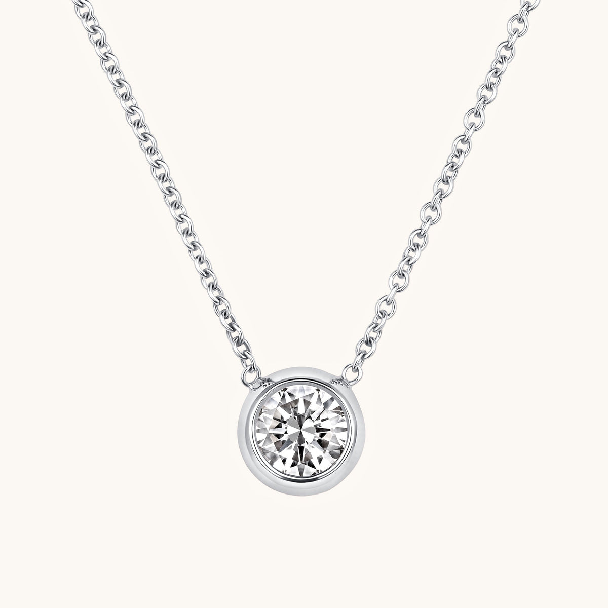 Bezel Set Solitaire Birthstone Pendant - Happy Jewelers Fine Jewelry Lifetime Warranty