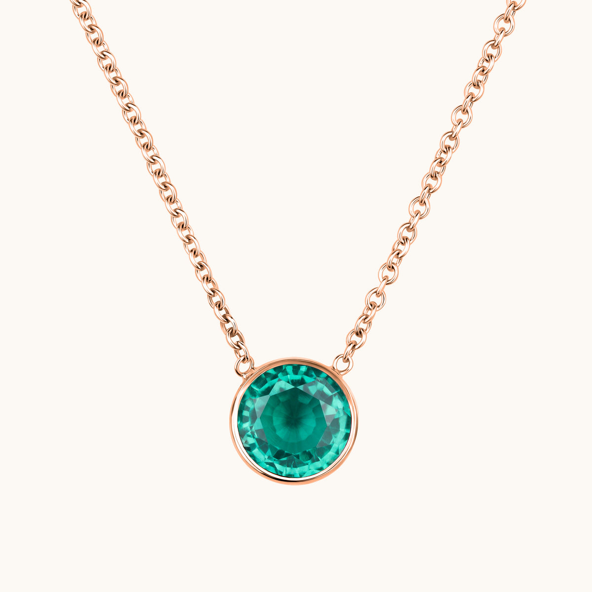 Bezel Set Solitaire Birthstone Pendant - Happy Jewelers Fine Jewelry Lifetime Warranty