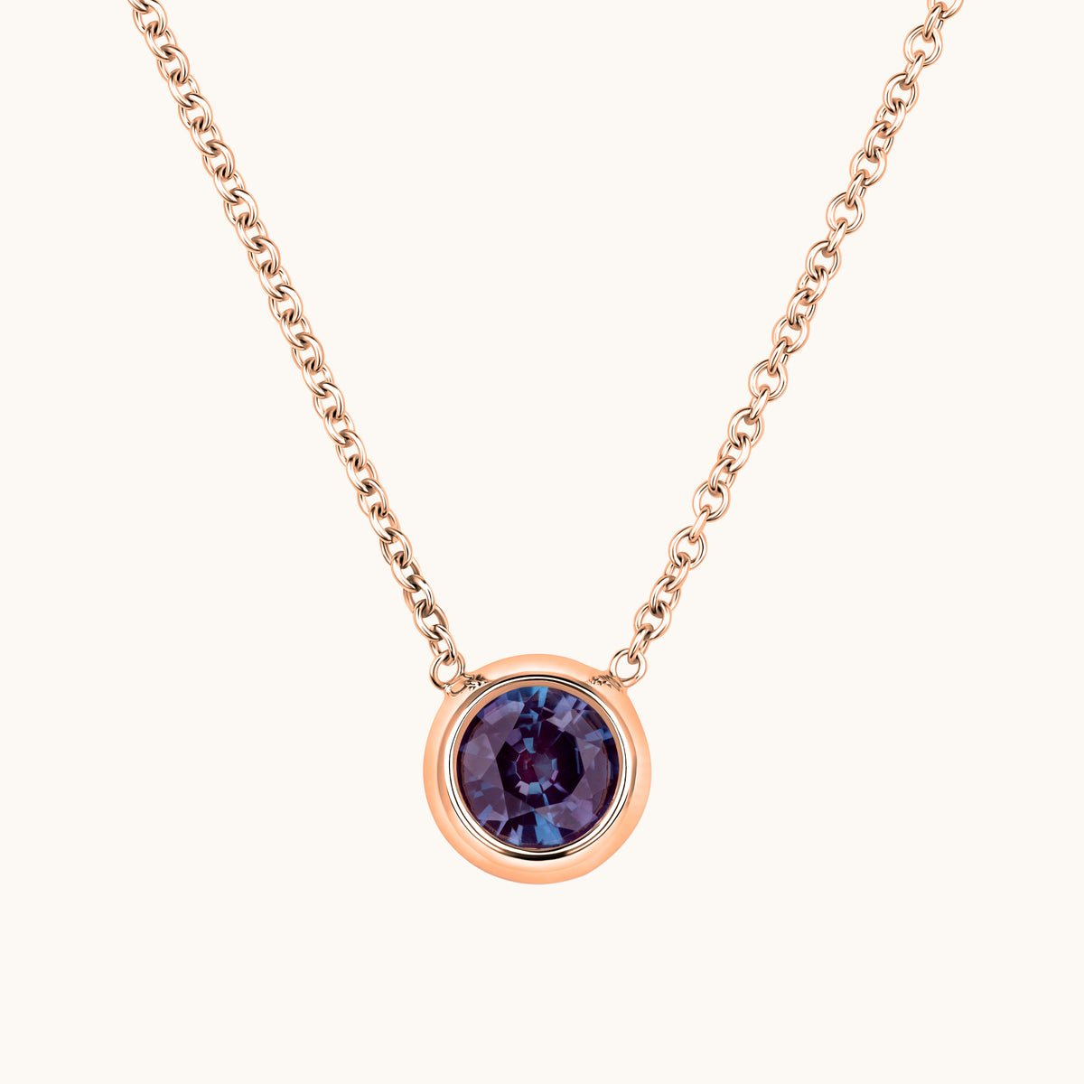 Bezel Set Solitaire Birthstone Pendant - Happy Jewelers Fine Jewelry Lifetime Warranty