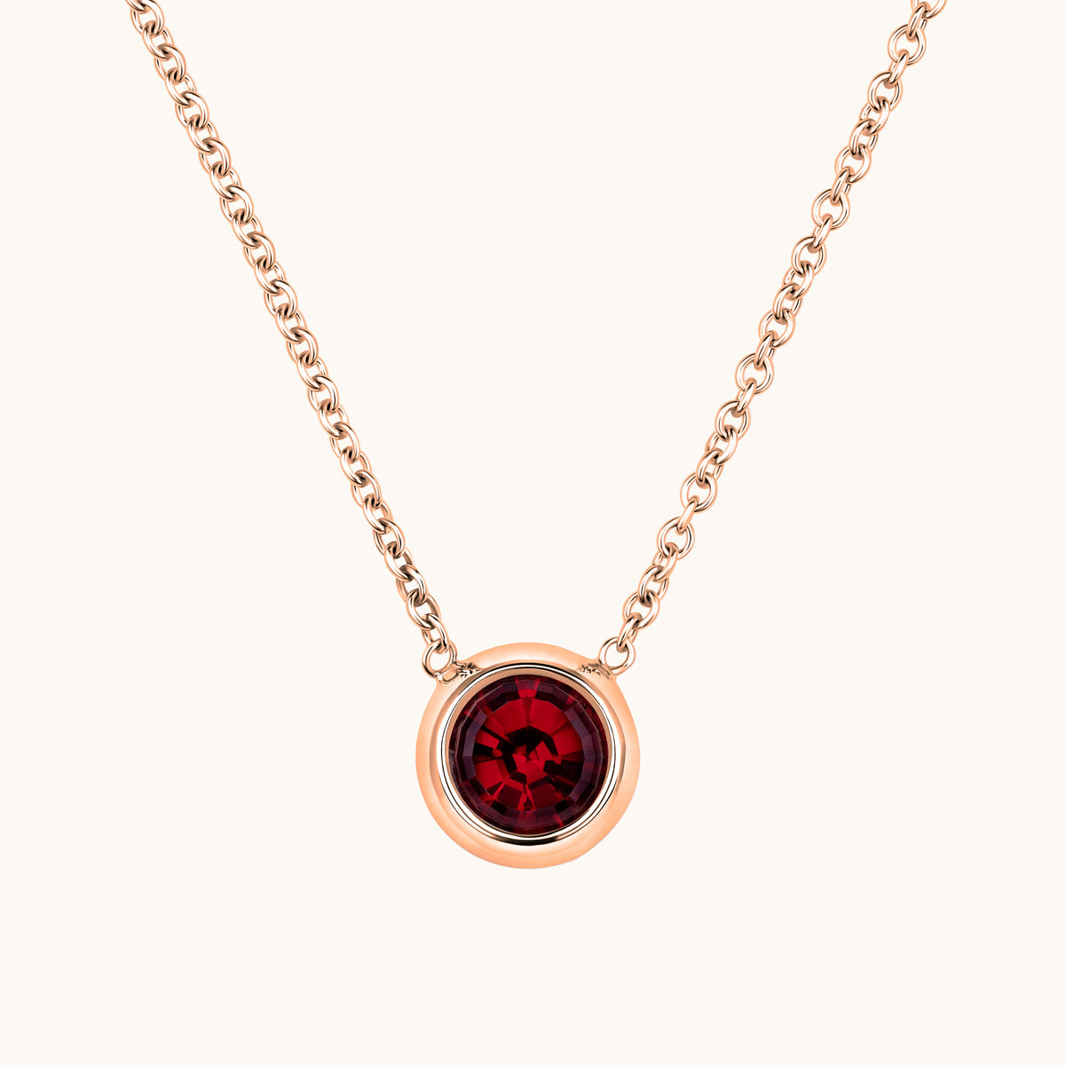 Bezel Set Solitaire Birthstone Pendant - Happy Jewelers Fine Jewelry Lifetime Warranty