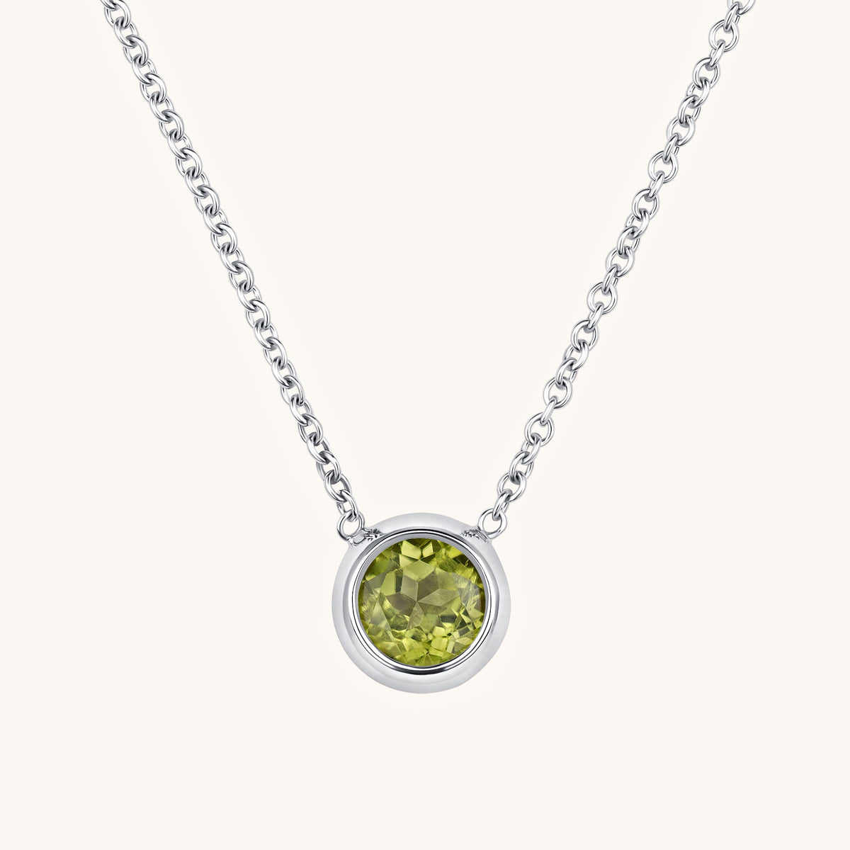 Bezel Set Solitaire Birthstone Pendant - Happy Jewelers Fine Jewelry Lifetime Warranty
