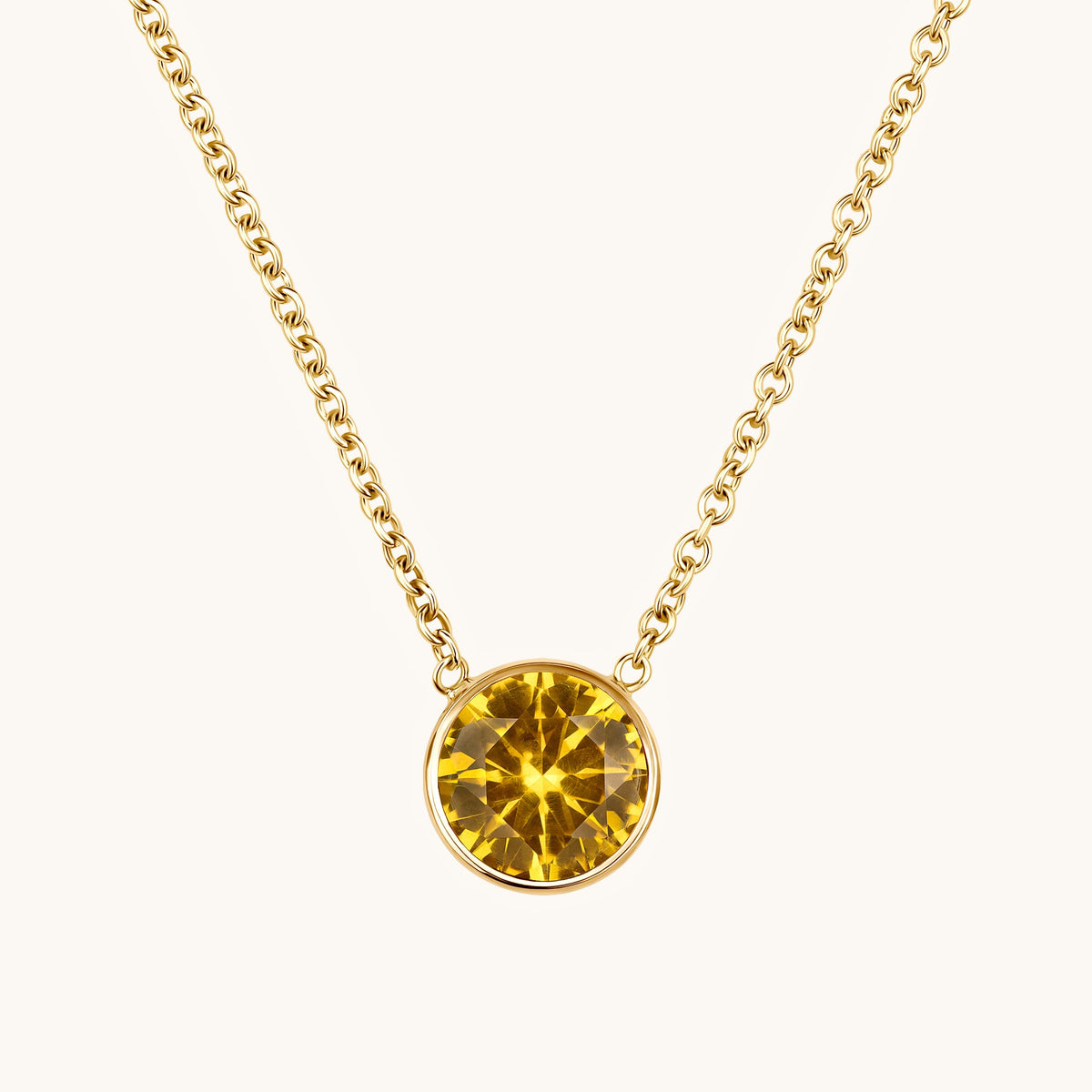 Day 1 | 12 Days of Christmas! Bezel Set Solitaire Birthstone Pendant - Happy Jewelers Fine Jewelry Lifetime Warranty