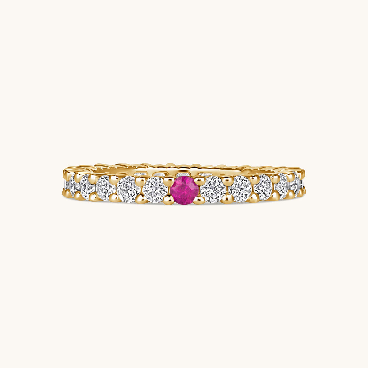 Birthstone Diamond Eternity Band - Happy Jewelers Fine Jewelry Lifetime Warranty