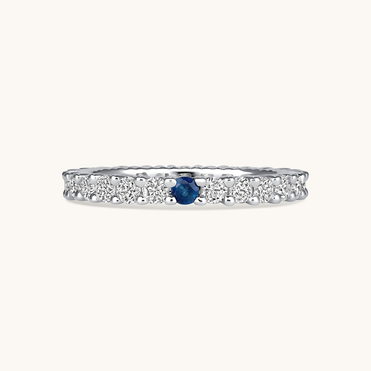 Birthstone Diamond Eternity Band - Happy Jewelers Fine Jewelry Lifetime Warranty