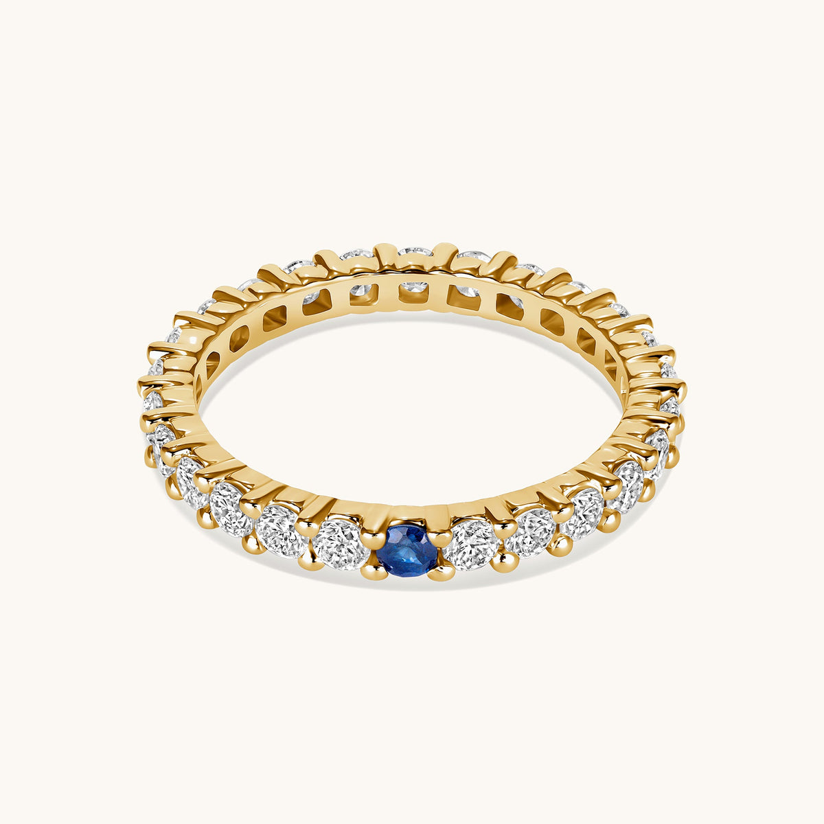 Birthstone Diamond Eternity Band