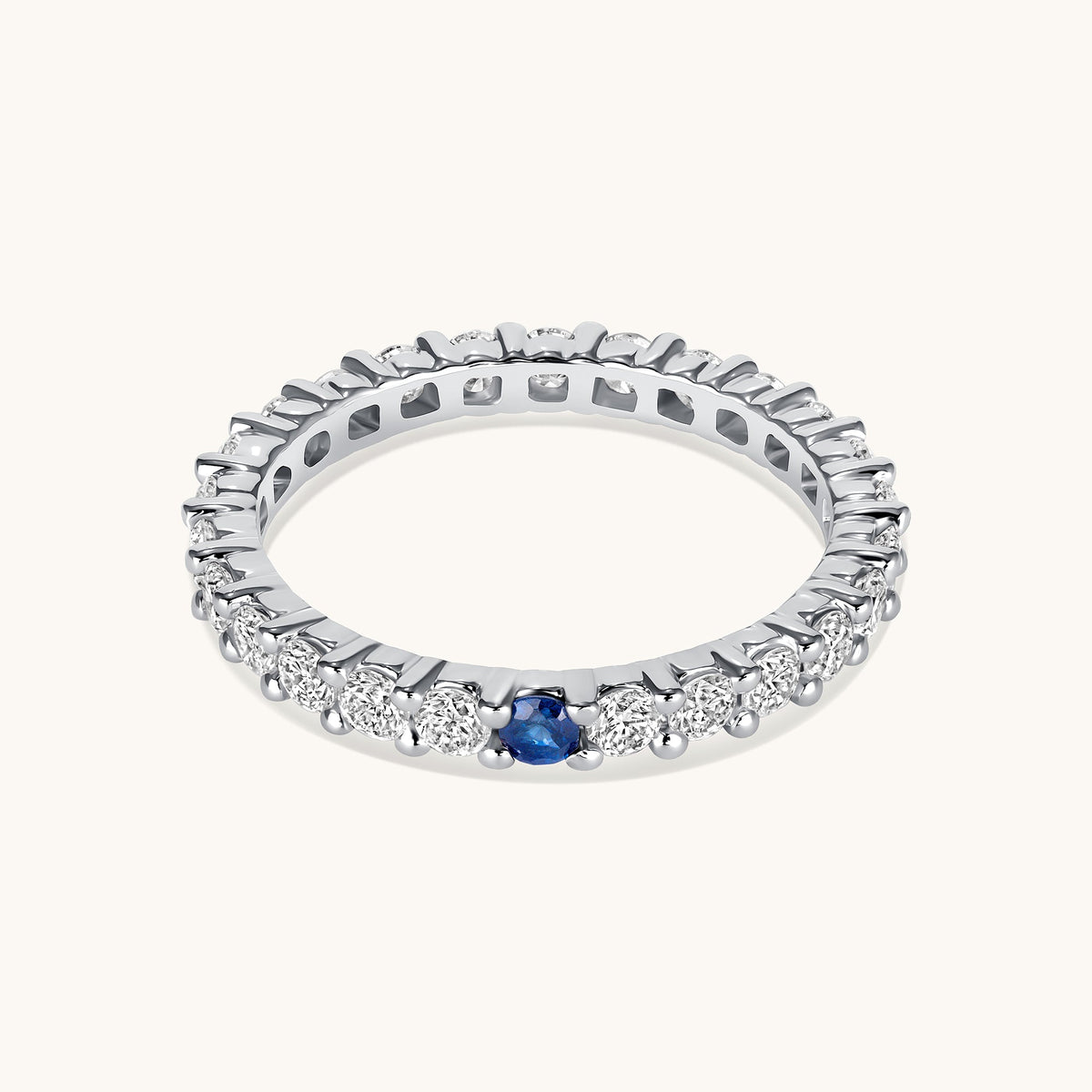 Birthstone Diamond Eternity Band