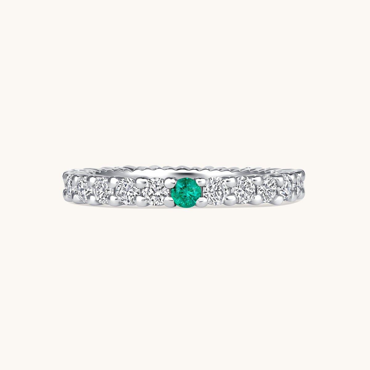 Birthstone Diamond Eternity Band - Happy Jewelers Fine Jewelry Lifetime Warranty