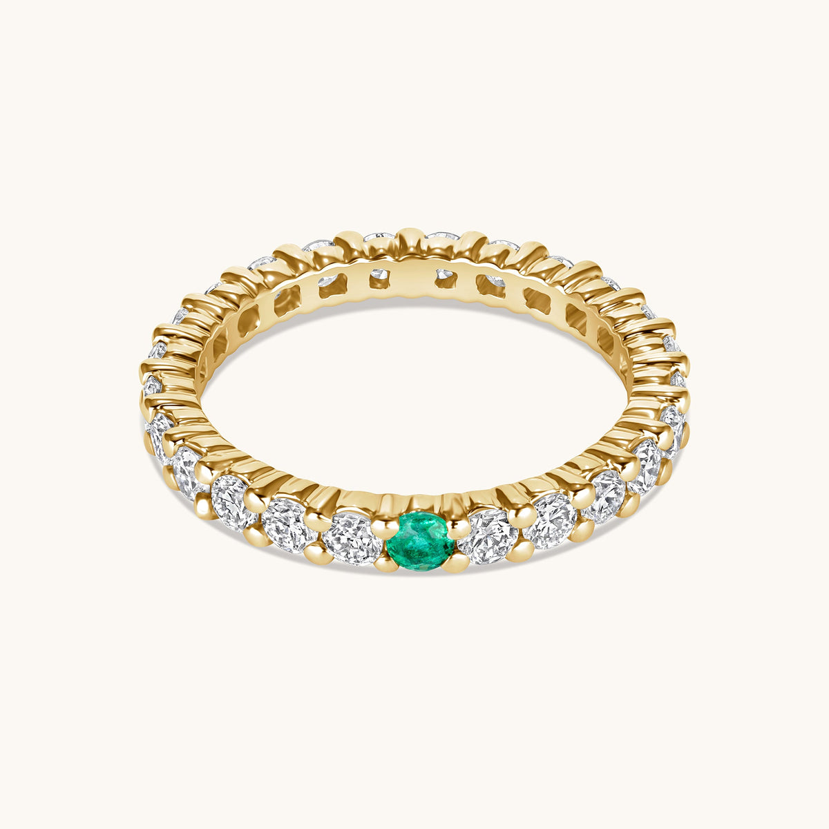 Birthstone Diamond Eternity Band