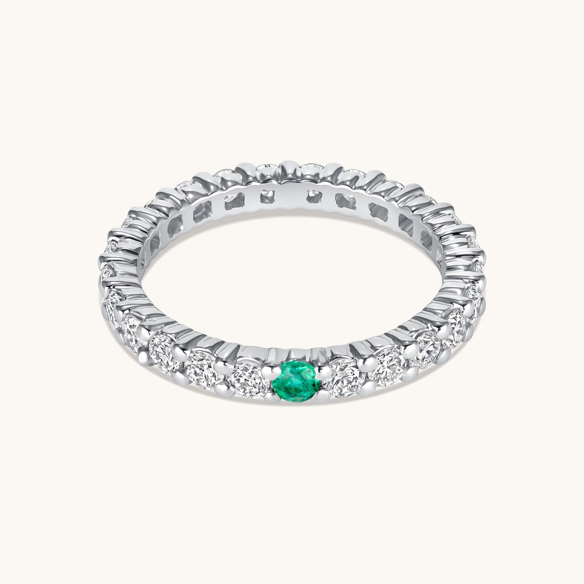 Birthstone Diamond Eternity Band