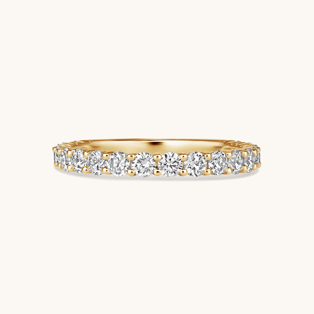 Double Prong Lab Diamond Band