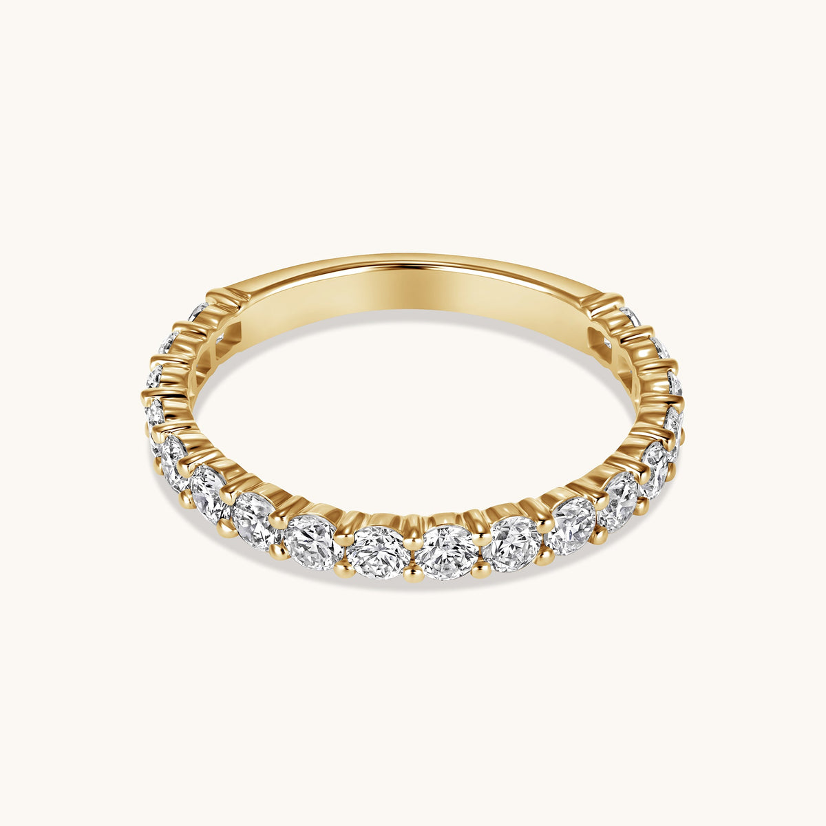 Double Prong Lab Diamond Band