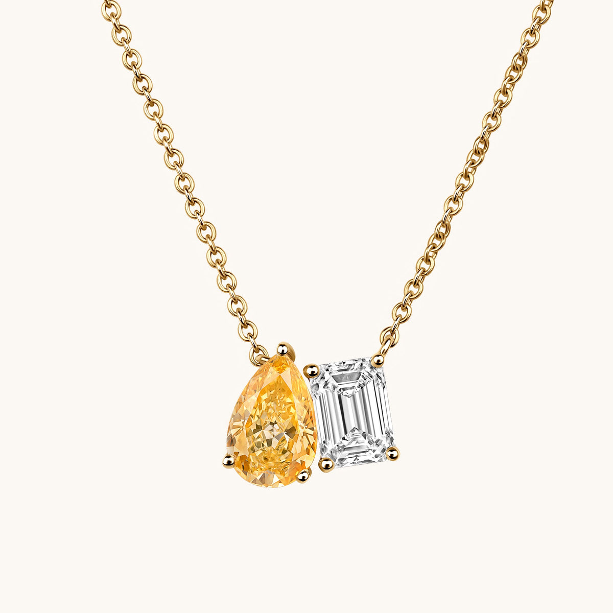 Golden Pair Necklace - Happy Jewelers Fine Jewelry Lifetime Warranty