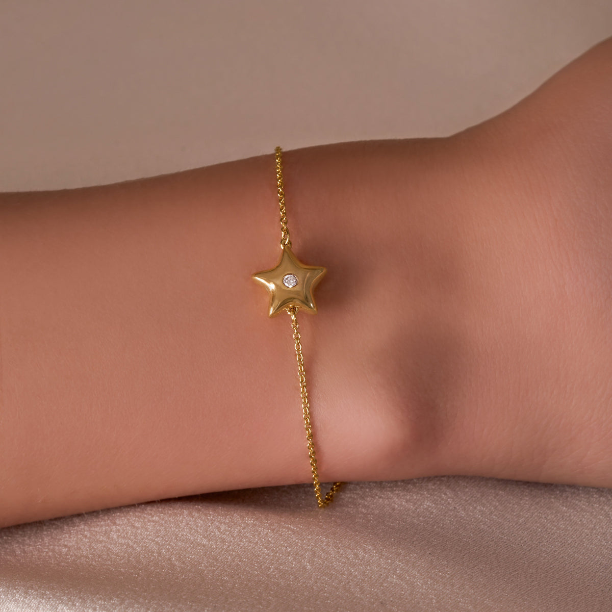 Diamond Bubble Star Bracelet