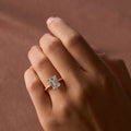 2.05 Emerald Cathedral Solitaire Engagement Ring