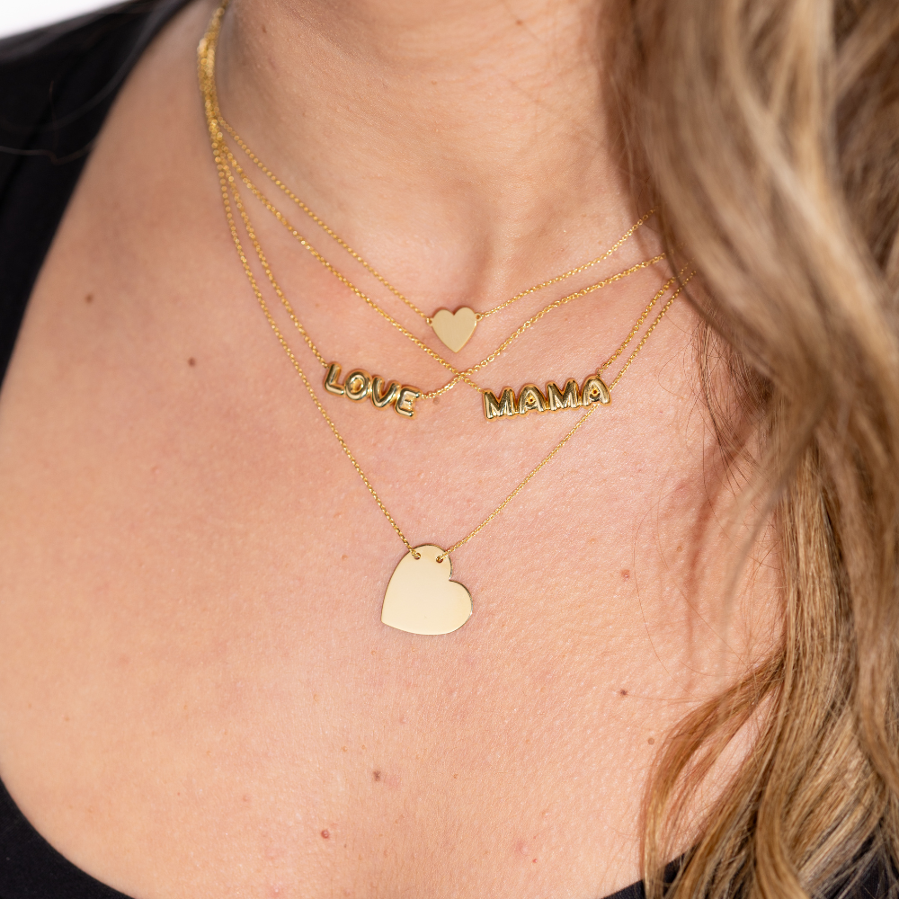 Engravable Small Heart Pendant