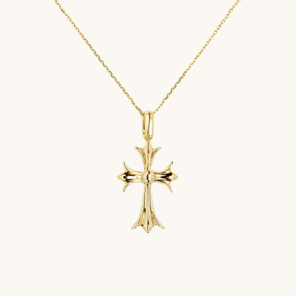 Cathedral Diamond Cross Pendant