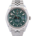 Rolex Sky-Dweller 42mm Green Dial Watch Ref# 336934