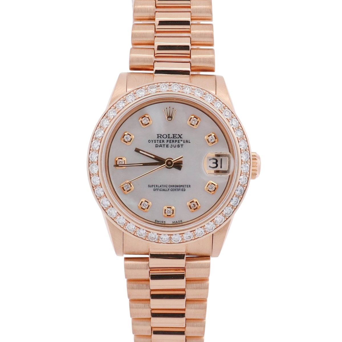 Rolex Datejust 31mm MOP Dial Watch Ref# 68278