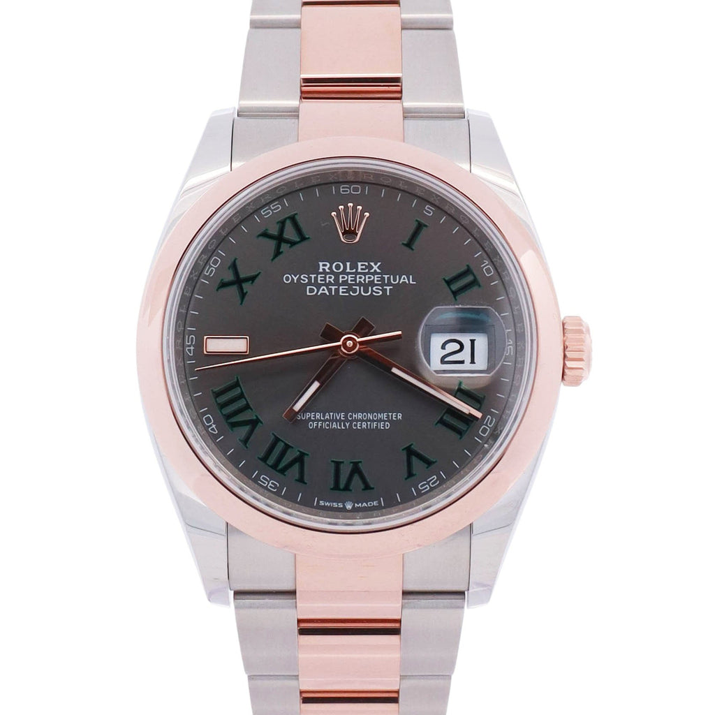 Rolex Datejust 36mm Wimbledon Dial Watch Ref# 126201