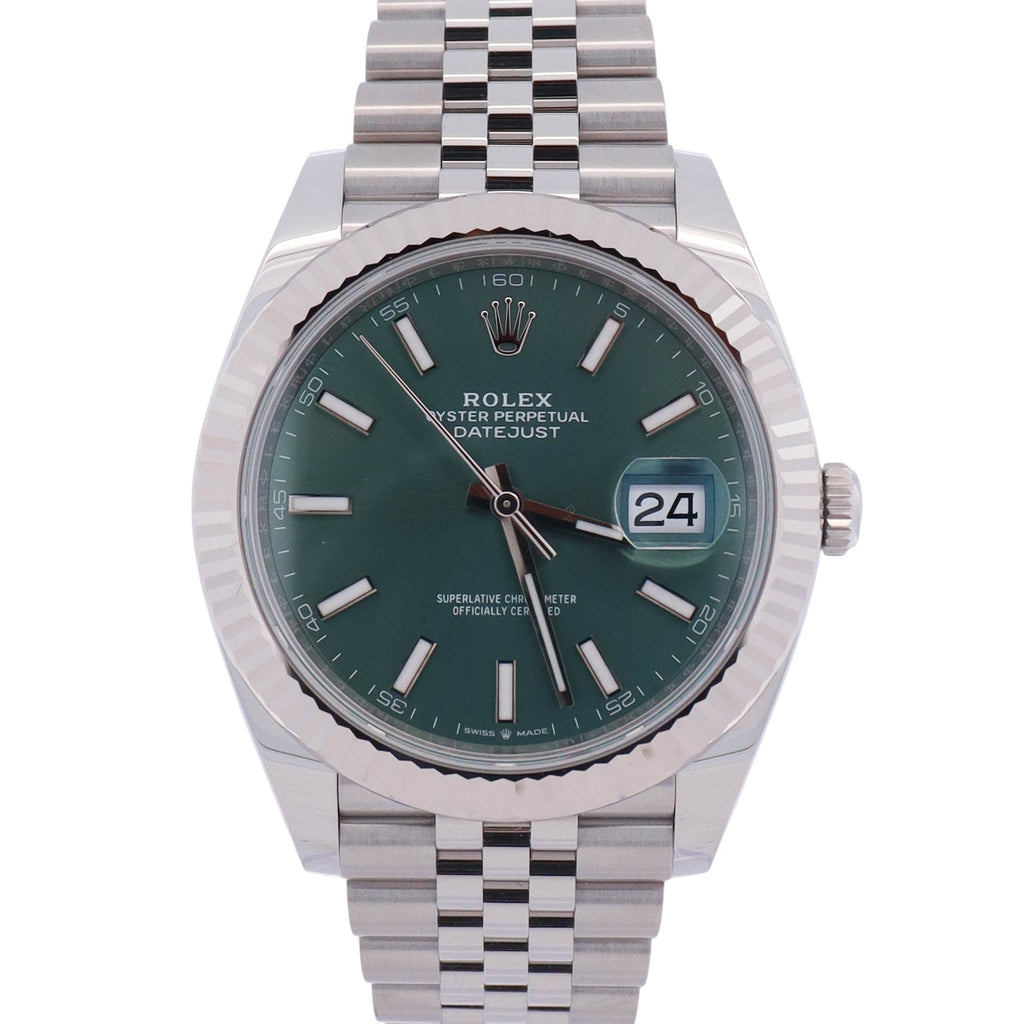 Rolex Datejust 41mm Green Dial Watch Ref# 126334