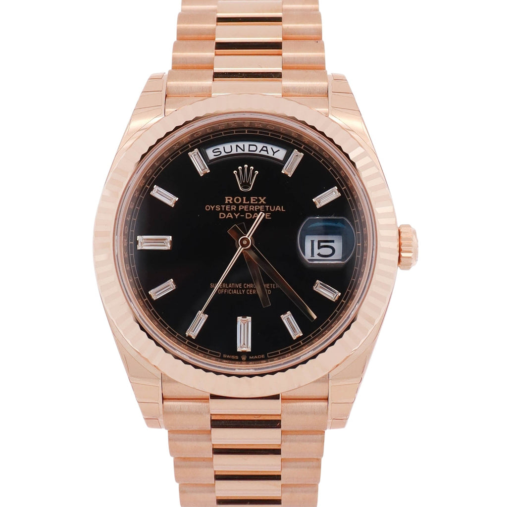 Rolex Day-Date 40mm Ombre Green Dial Watch Ref# 228238