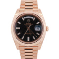 Rolex Day-Date 40mm Ombre Green Dial Watch Ref# 228238