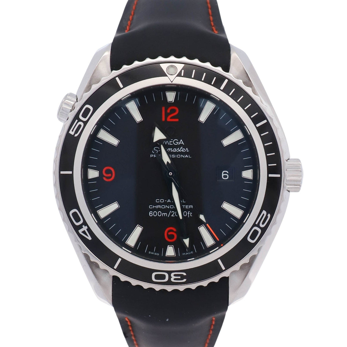 Omega Seamaster Planet Ocean 600M 45.5mm Black Dial Watch Ref# 2900.51.82