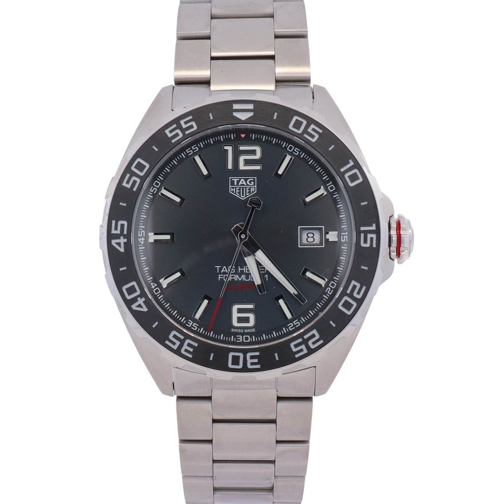 Tag Heuer Formula 1 43mm Stainless Steel Grey Dial Watch Ref# WAZ2011.BA0842