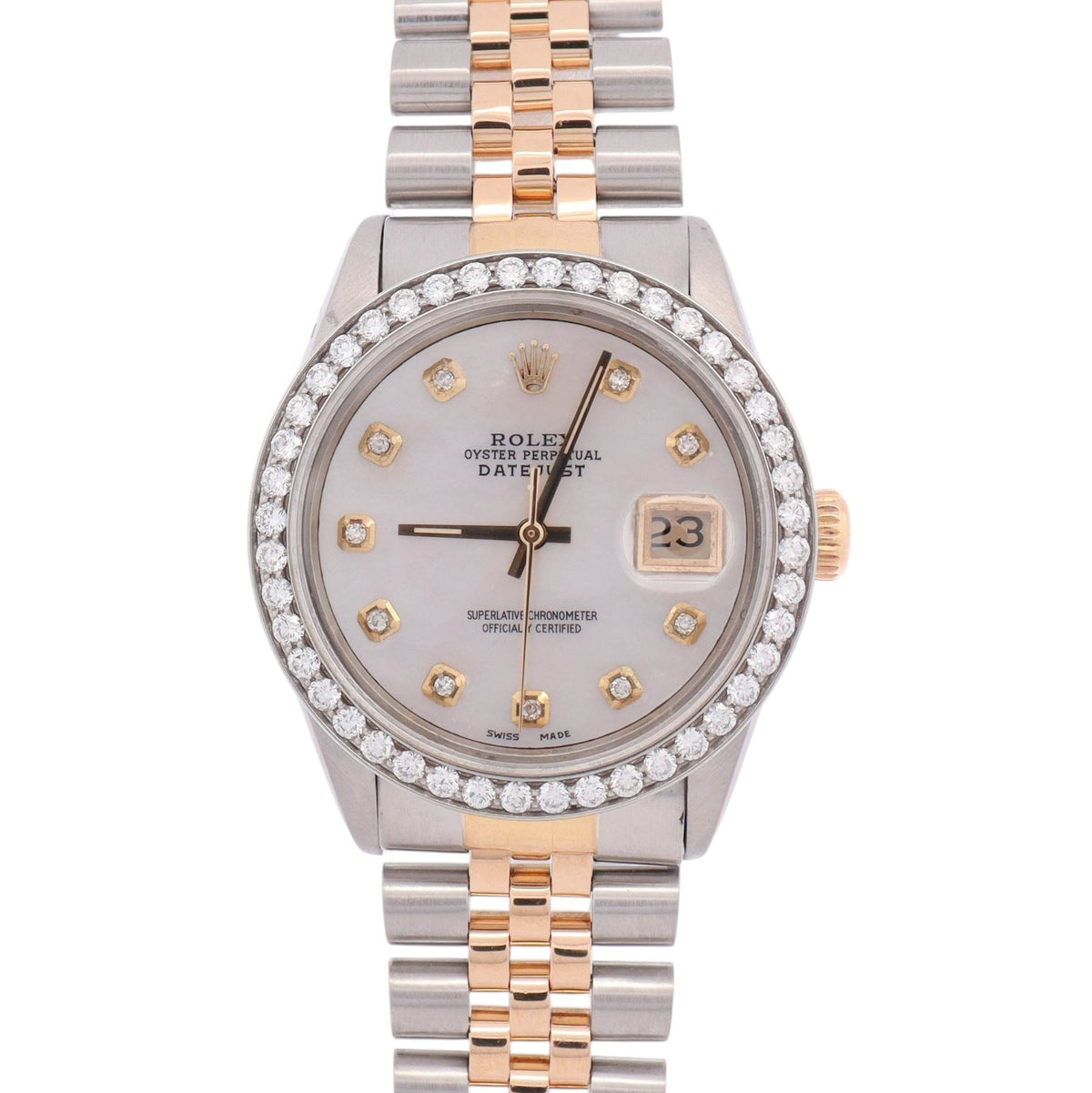 Rolex Datejust 36mm MOP Dial Watch Ref# 16233