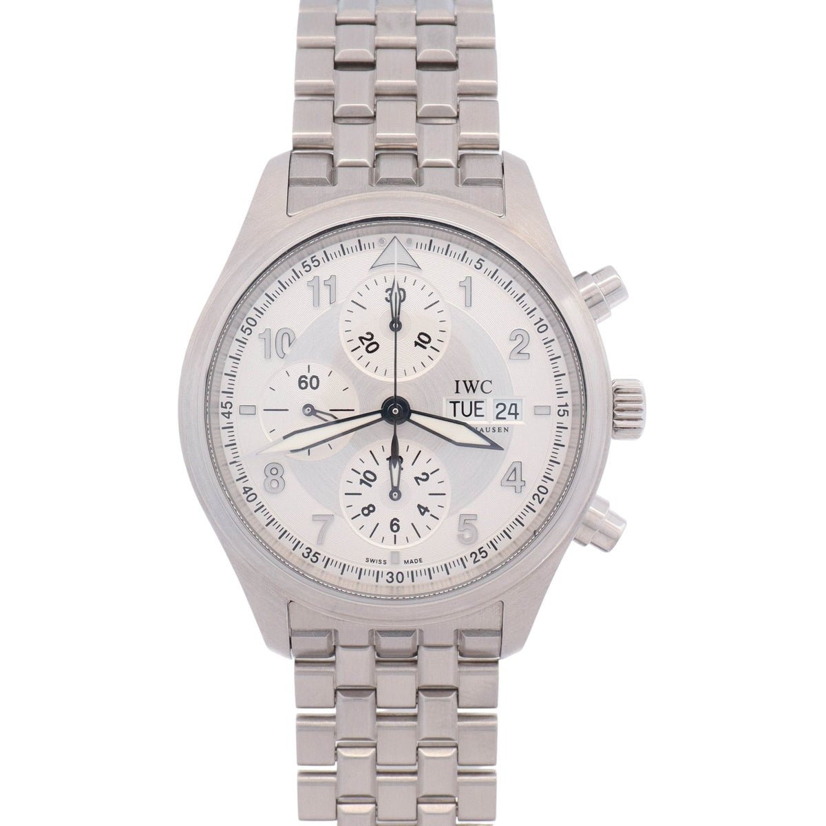 IWC Pilots Spitfire 42mm Silver Dial Watch Ref# IW371702