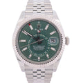 Rolex Sky-Dweller 42mm Green Dial Watch Ref # 336934