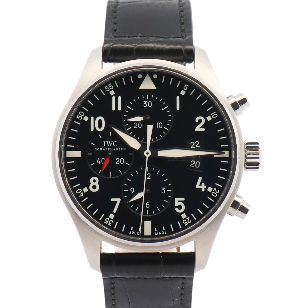 IWC Pilot 43mm Black Dial Watch Ref# IW377701