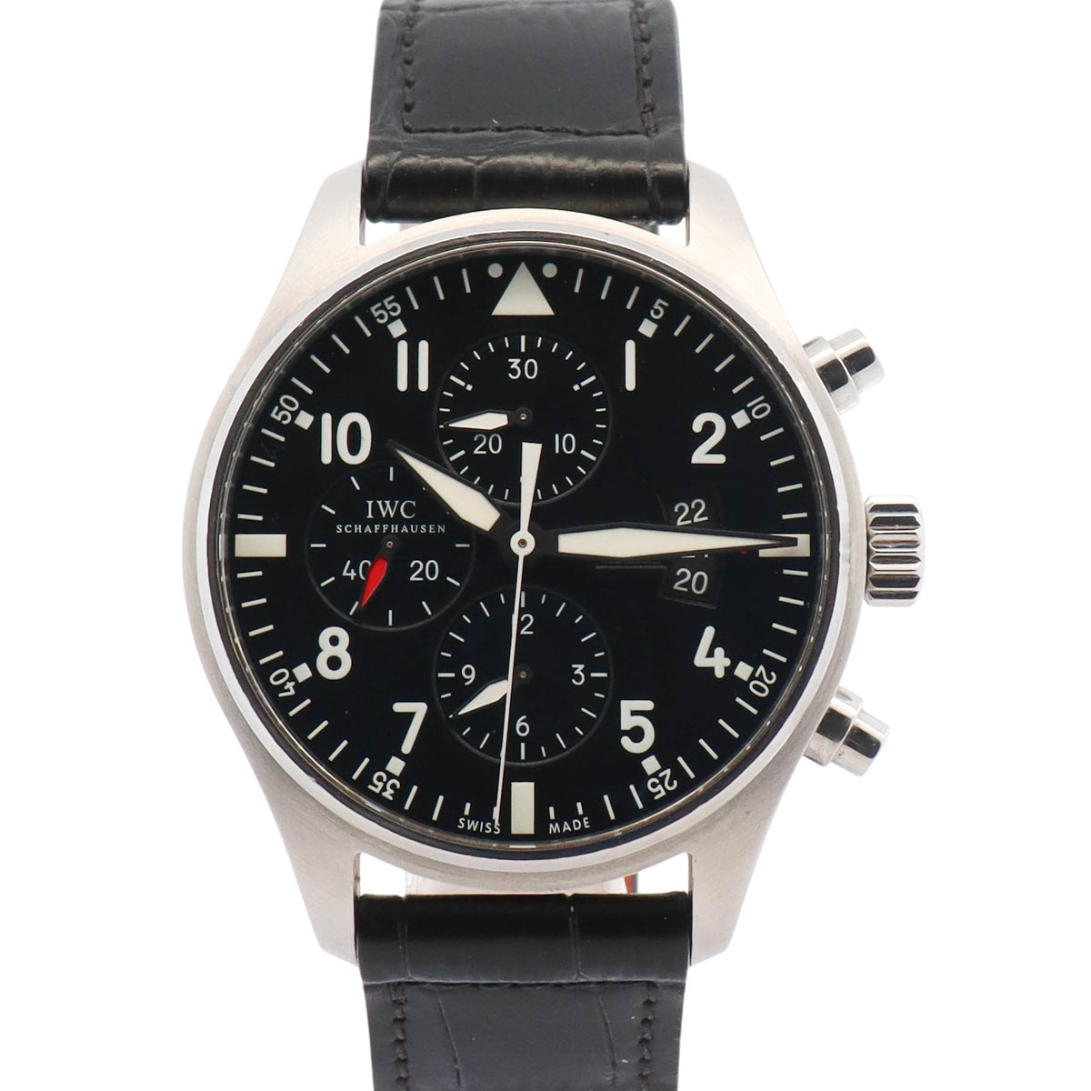 IWC Pilot 43mm Black Dial Watch Ref# IW377701