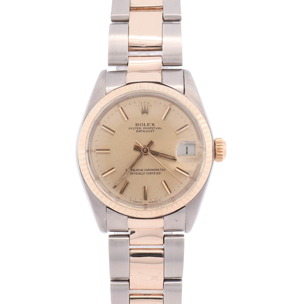 Rolex Datejust 31mm Champagne Dial Watch Ref# 6827