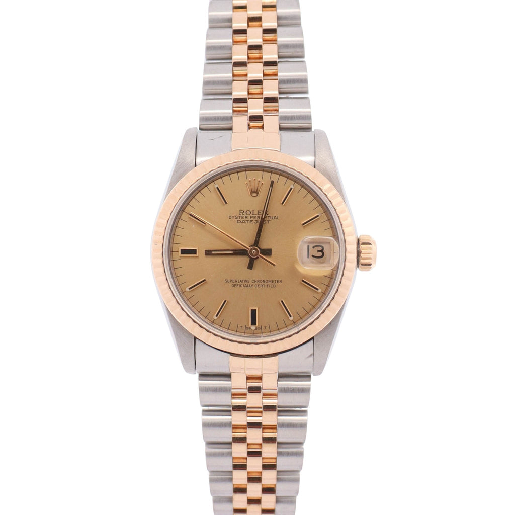Rolex Datejust 31mm Champagne Dial Watch Ref# 68273