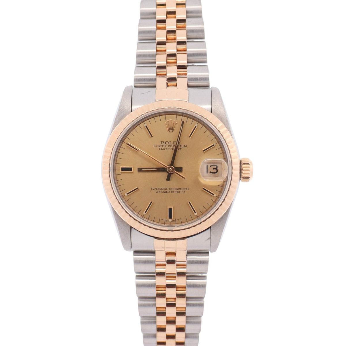 Rolex Datejust 31mm Champagne Dial Watch Ref# 68273