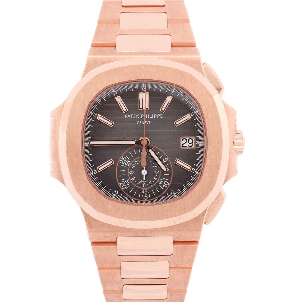 Patek Philippe Nautilus 40.5mm Grey Dial Watch Ref# 5980/1R-001