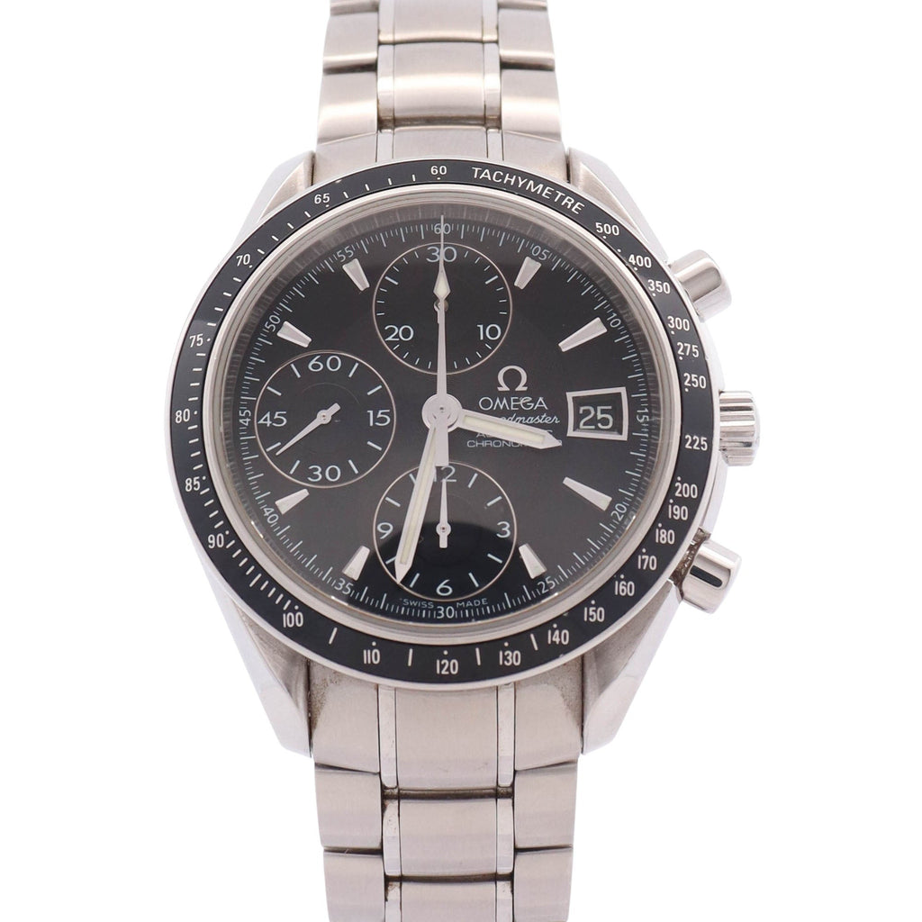 Omega Speedmaster Date 40mm Black Dial Watch Ref# 3210.50.00