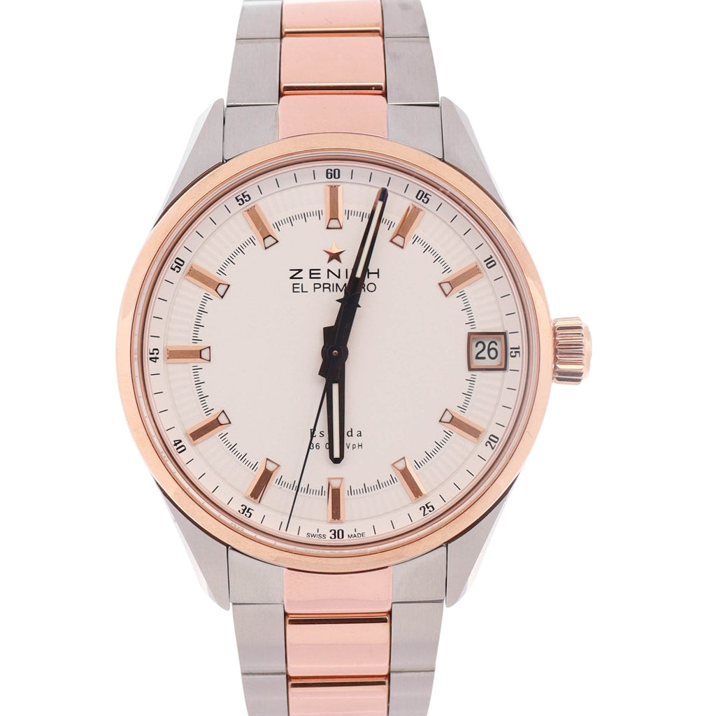 Zenith El Primero 40mm White Dial Watch Ref# 51.2170.4650